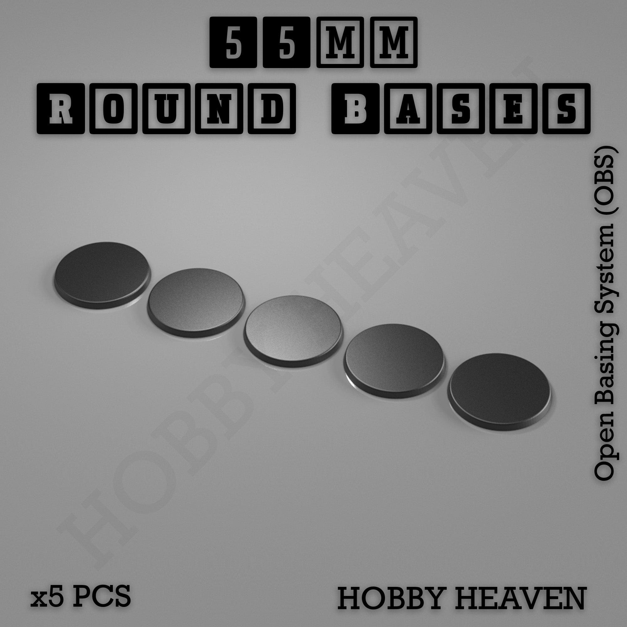 Base 55mm Round Textured Bases 3d Printed Infinty Compatible