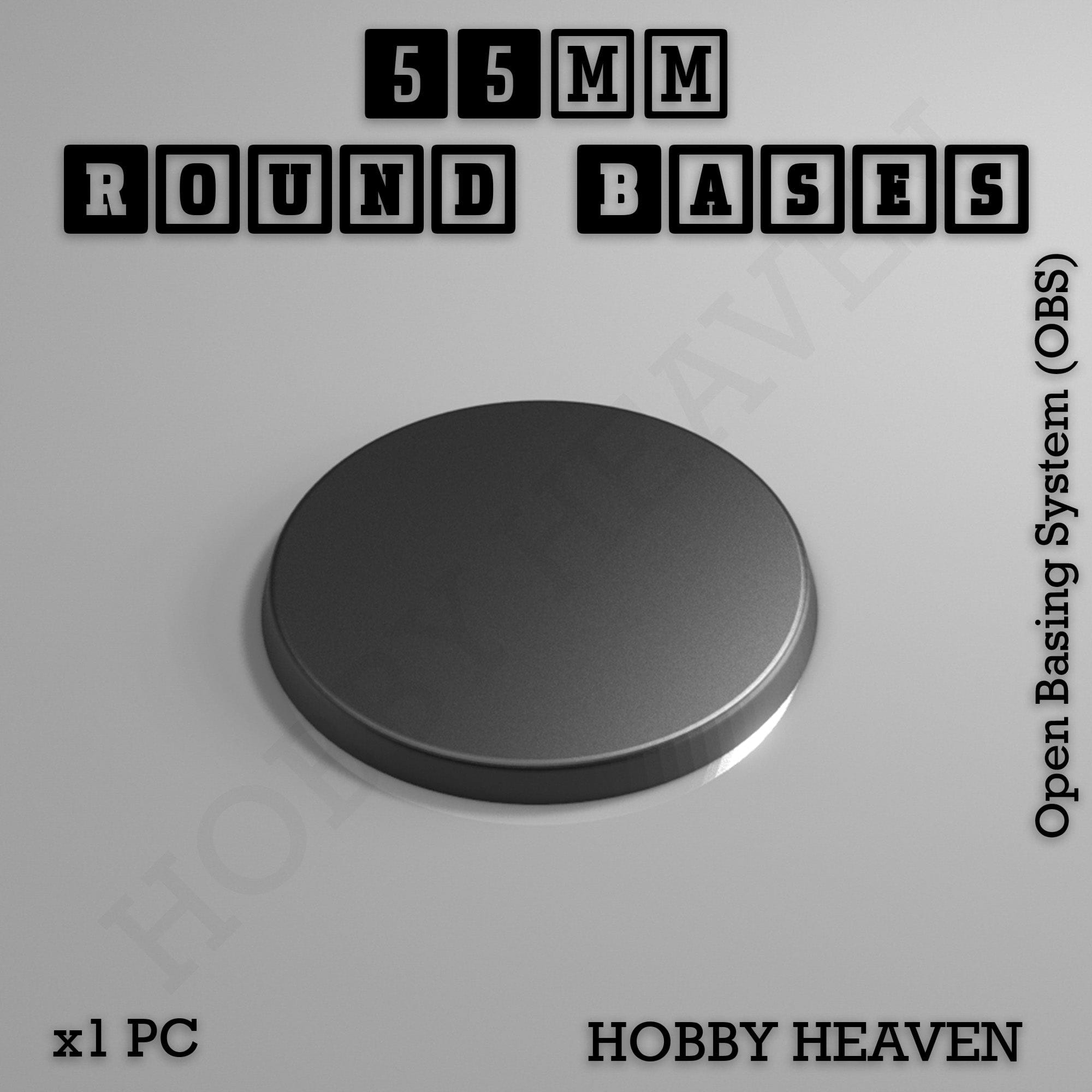 Base 55mm Round Textured Bases 3d Printed Infinty Compatible