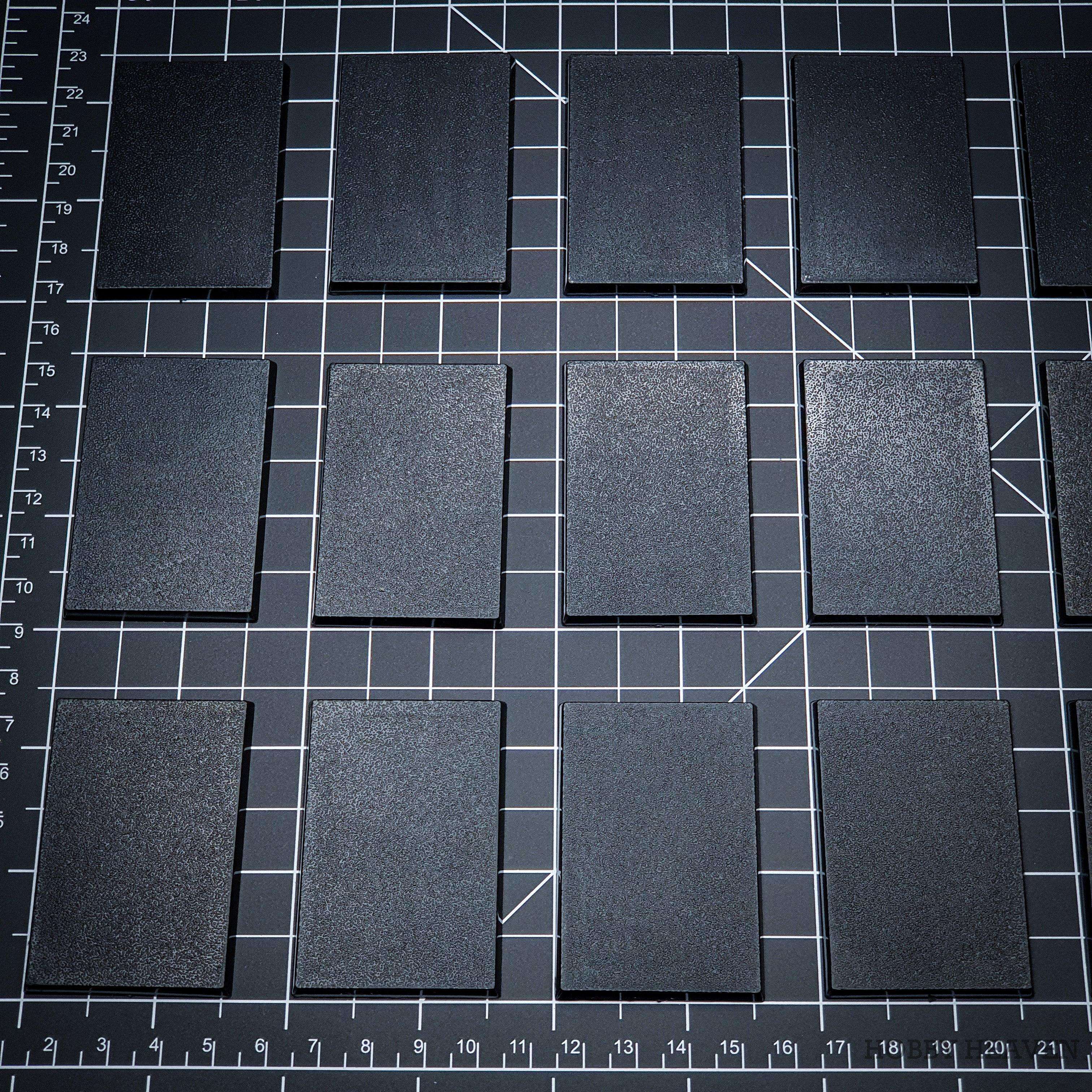 Base 60x40mm Rectangular Plain Plastic Bases