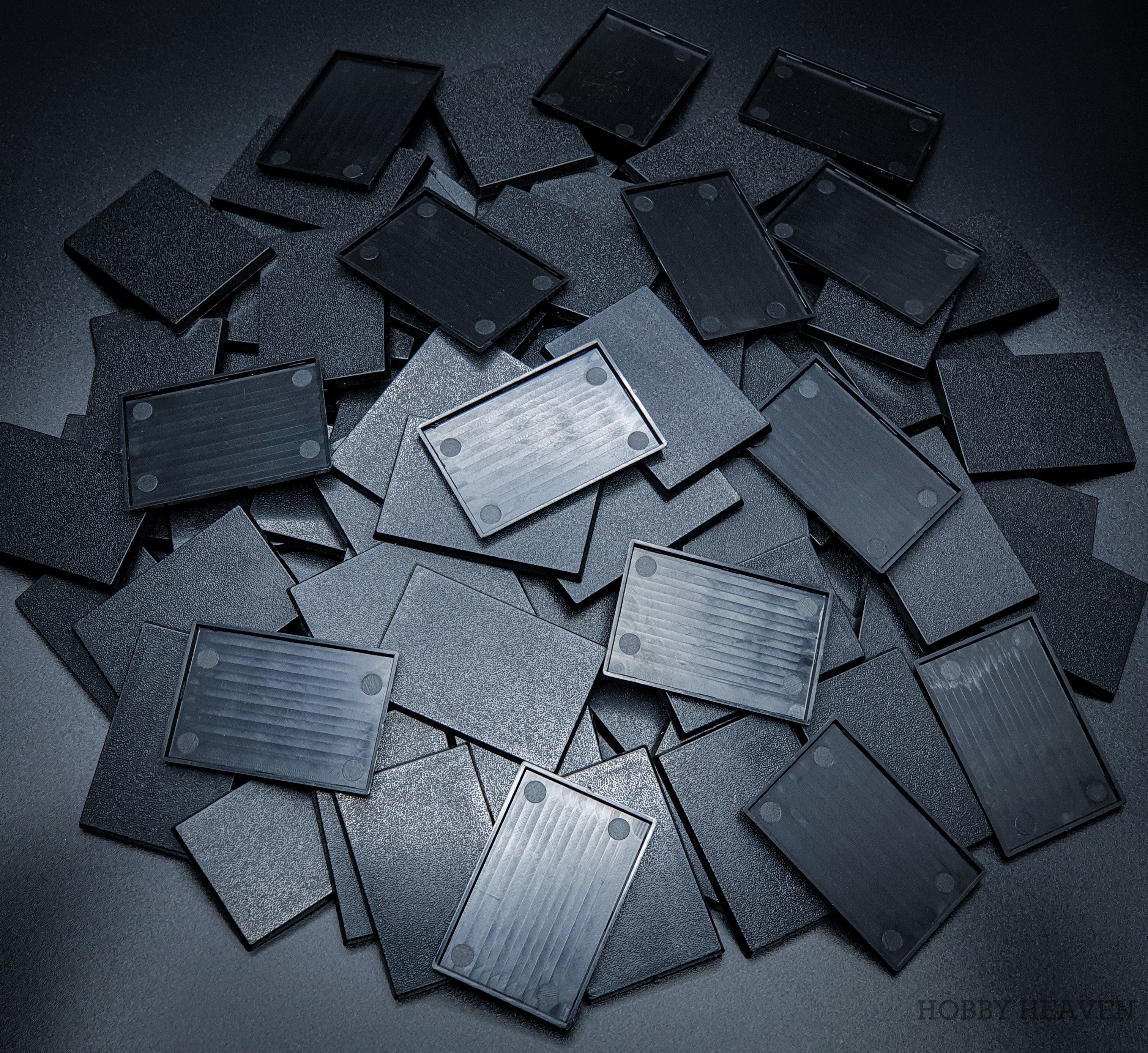 Base 60x40mm Rectangular Plain Plastic Bases