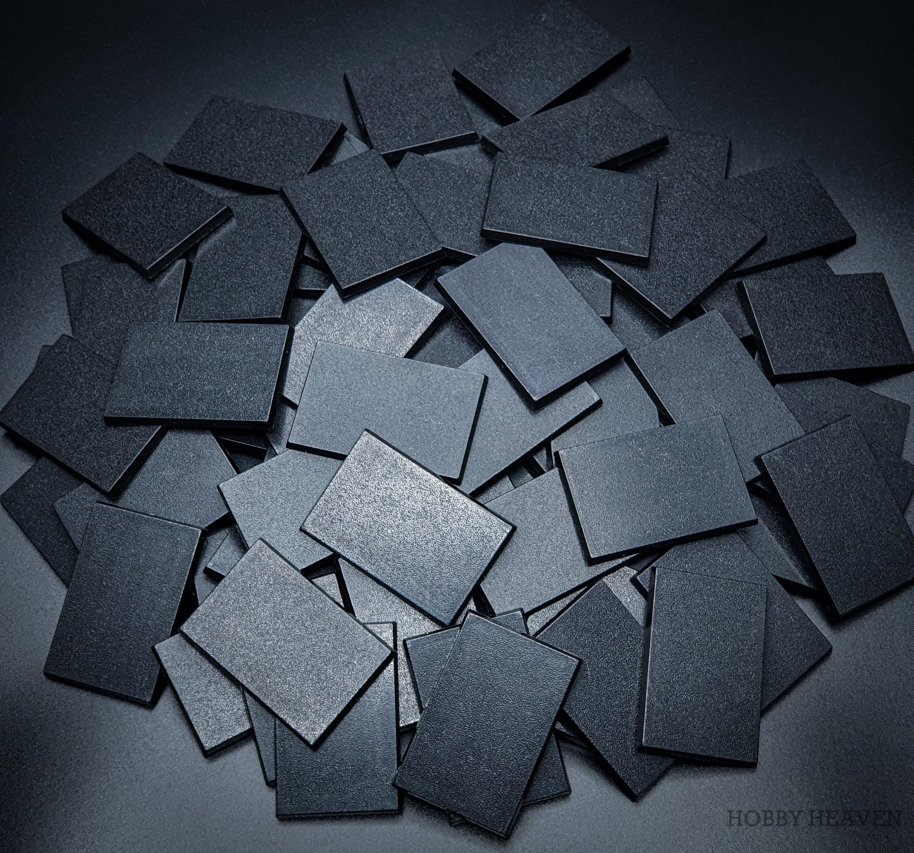 Base 60x40mm Rectangular Plain Plastic Bases