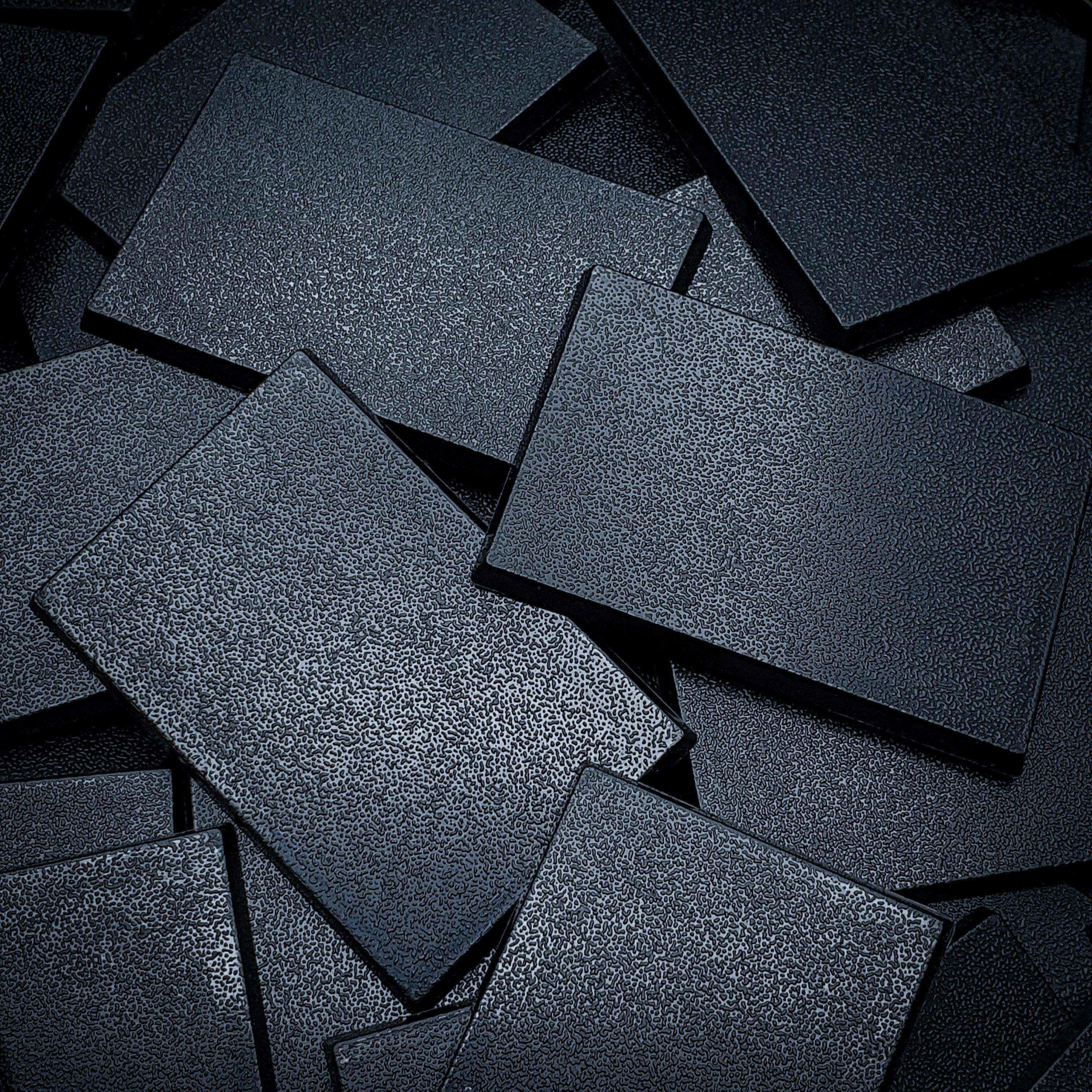Base 60x40mm Rectangular Plain Plastic Bases
