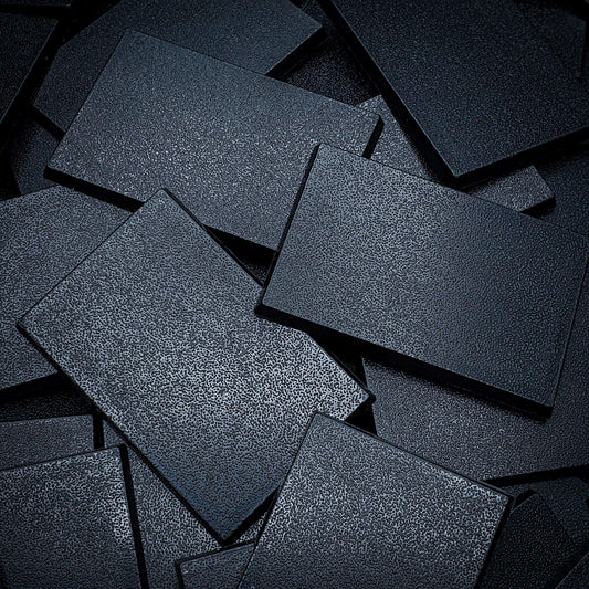 Base 60x40mm Rectangular Plain Plastic Bases