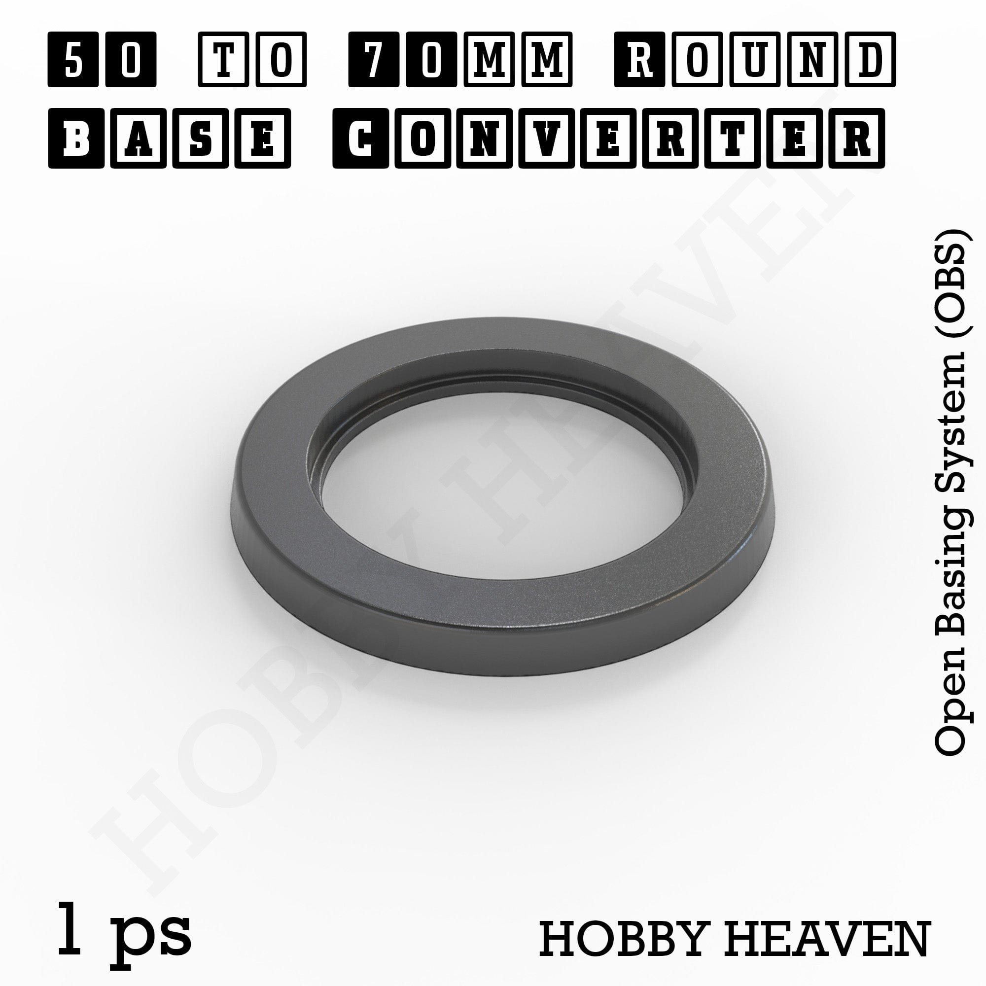 Base Round Bases Size Converters Round to Round 3d Print Full Range