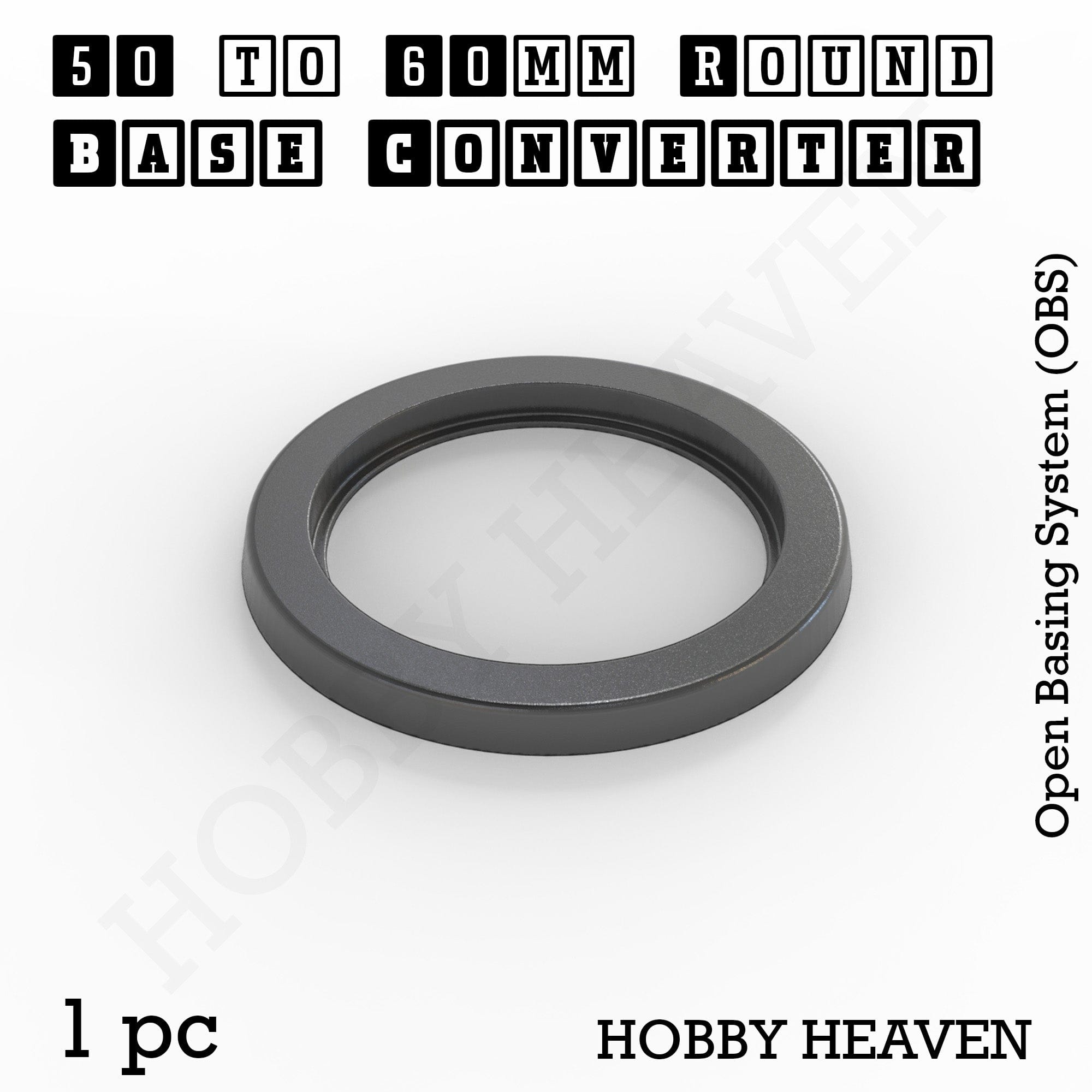 Base Round Bases Size Converters Round to Round 3d Print Full Range
