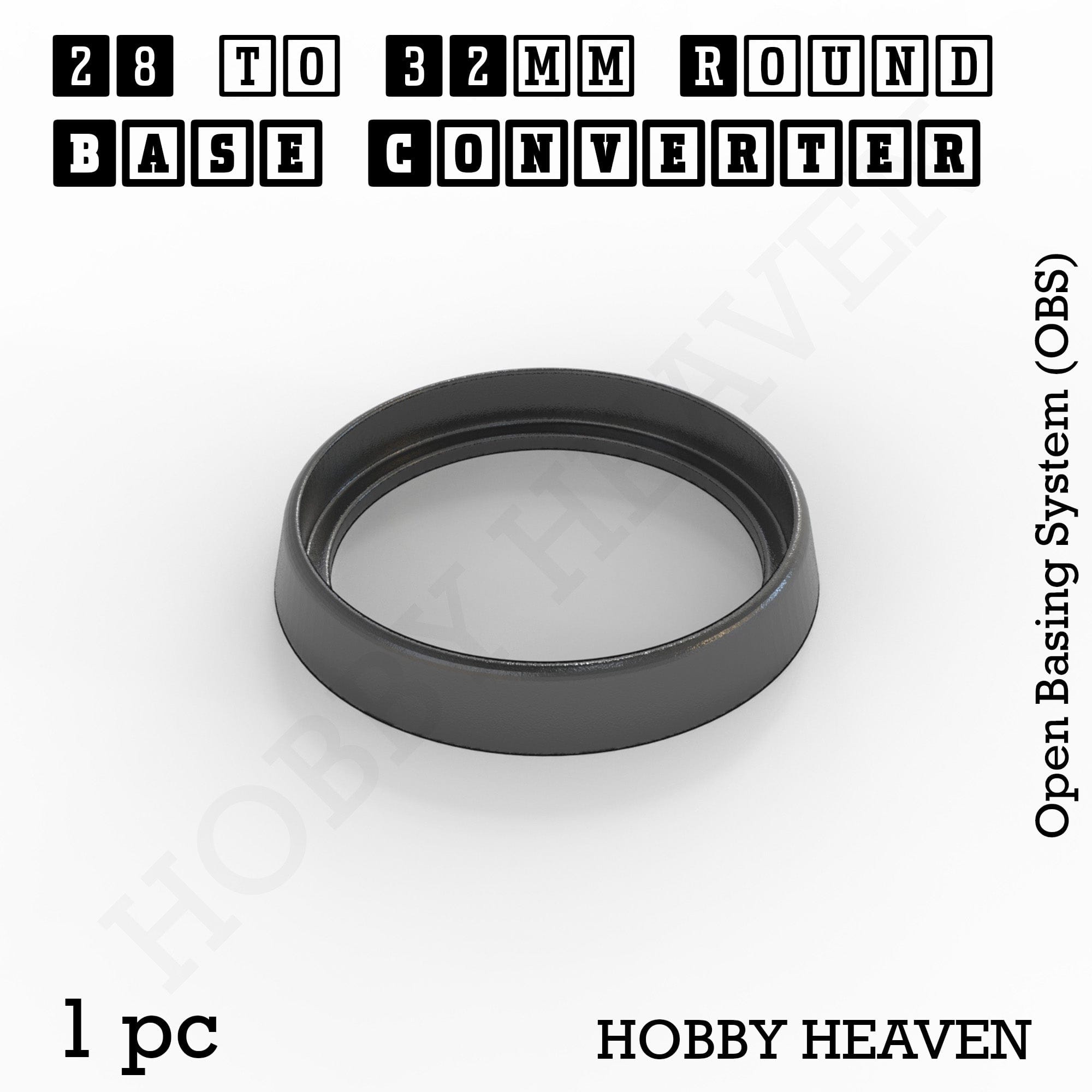 Base Round Bases Size Converters Round to Round 3d Print Full Range