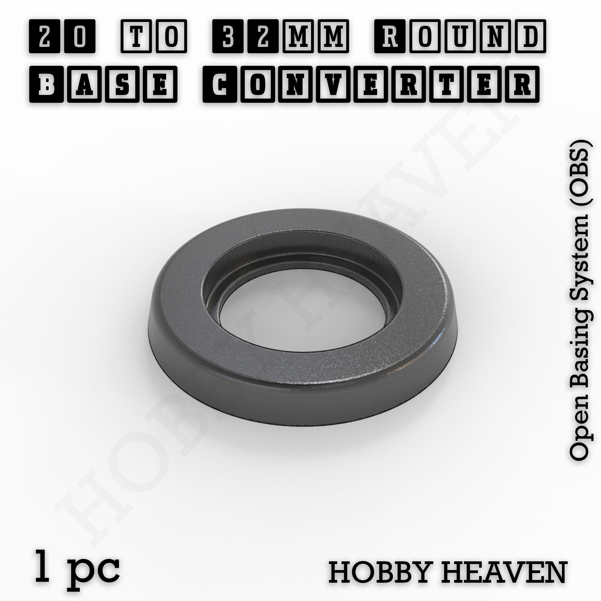 Base Round Bases Size Converters Round to Round 3d Print Full Range