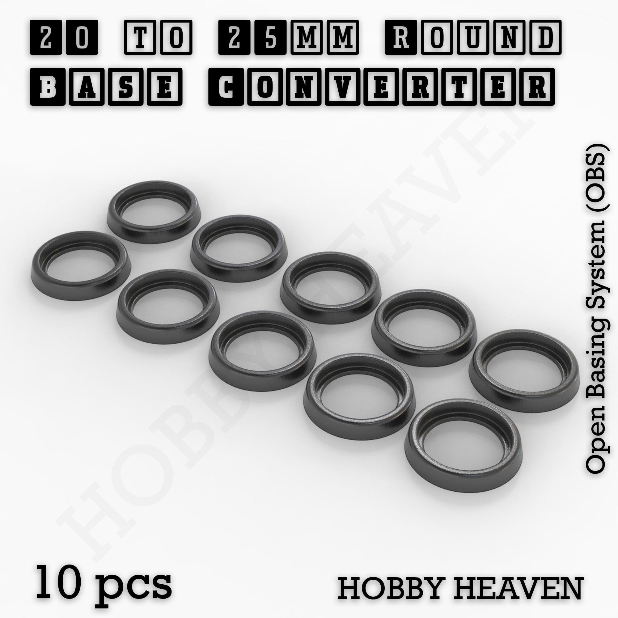 Base Round Bases Size Converters Round to Round 3d Print Full Range