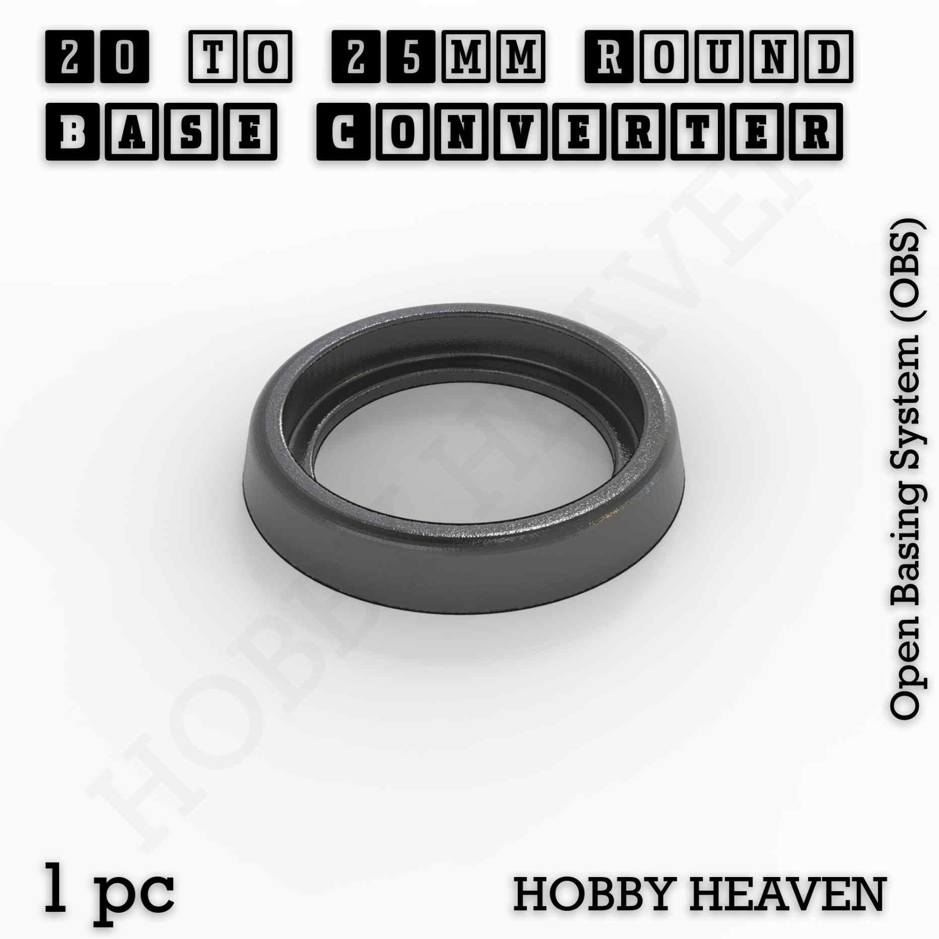 Base Round Bases Size Converters Round to Round 3d Print Full Range
