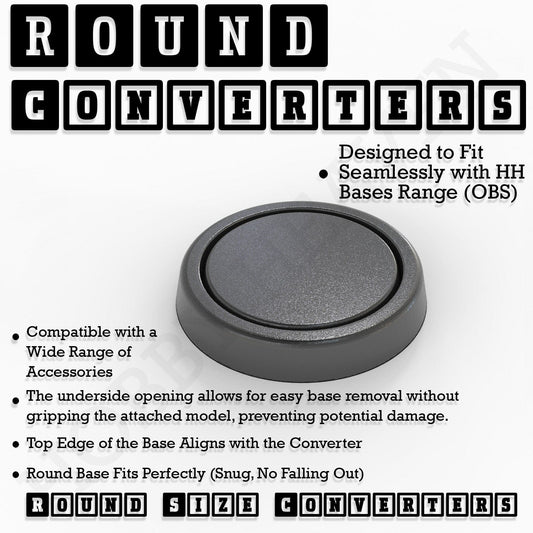 Base Round Bases Size Converters Round to Round 3d Print Full Range