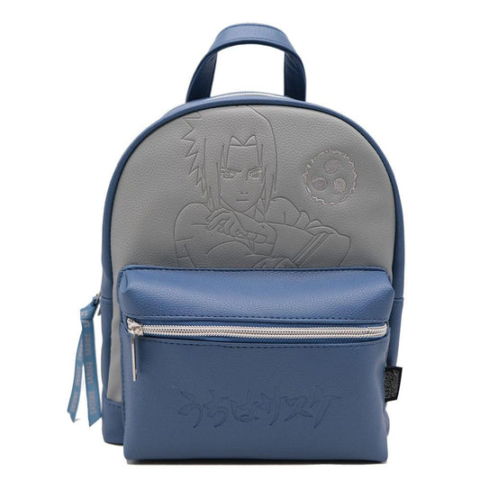 Blue Pirate Naruto Sasuke Backpack 28cm