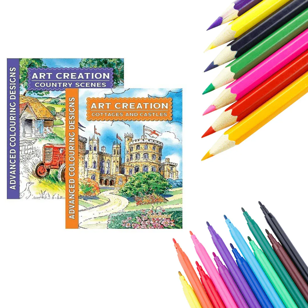 Blue Rain Activity Store Let's Create Relax & Colour Colouring Kit