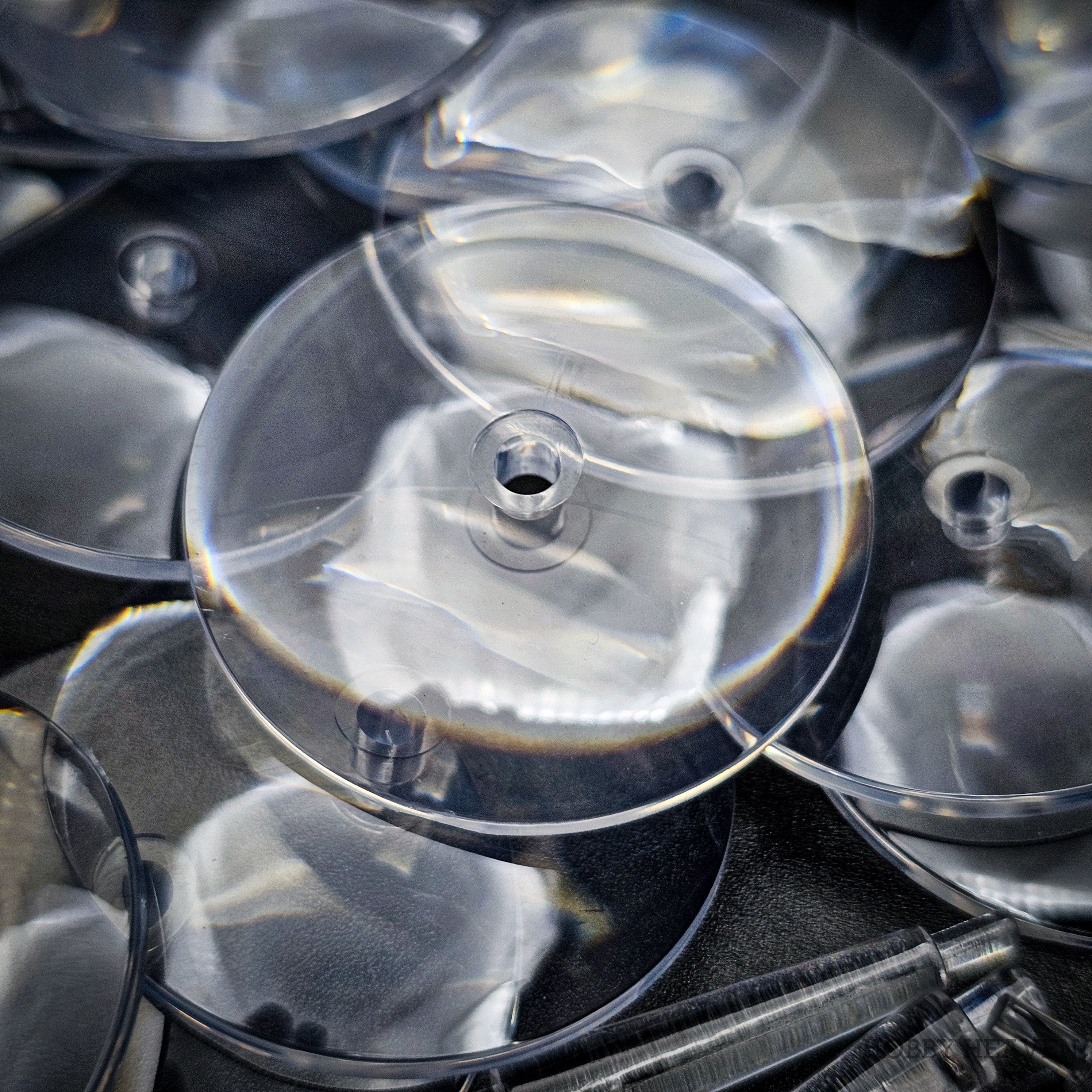 Base 32mm Round Flying Clear Plastic Base