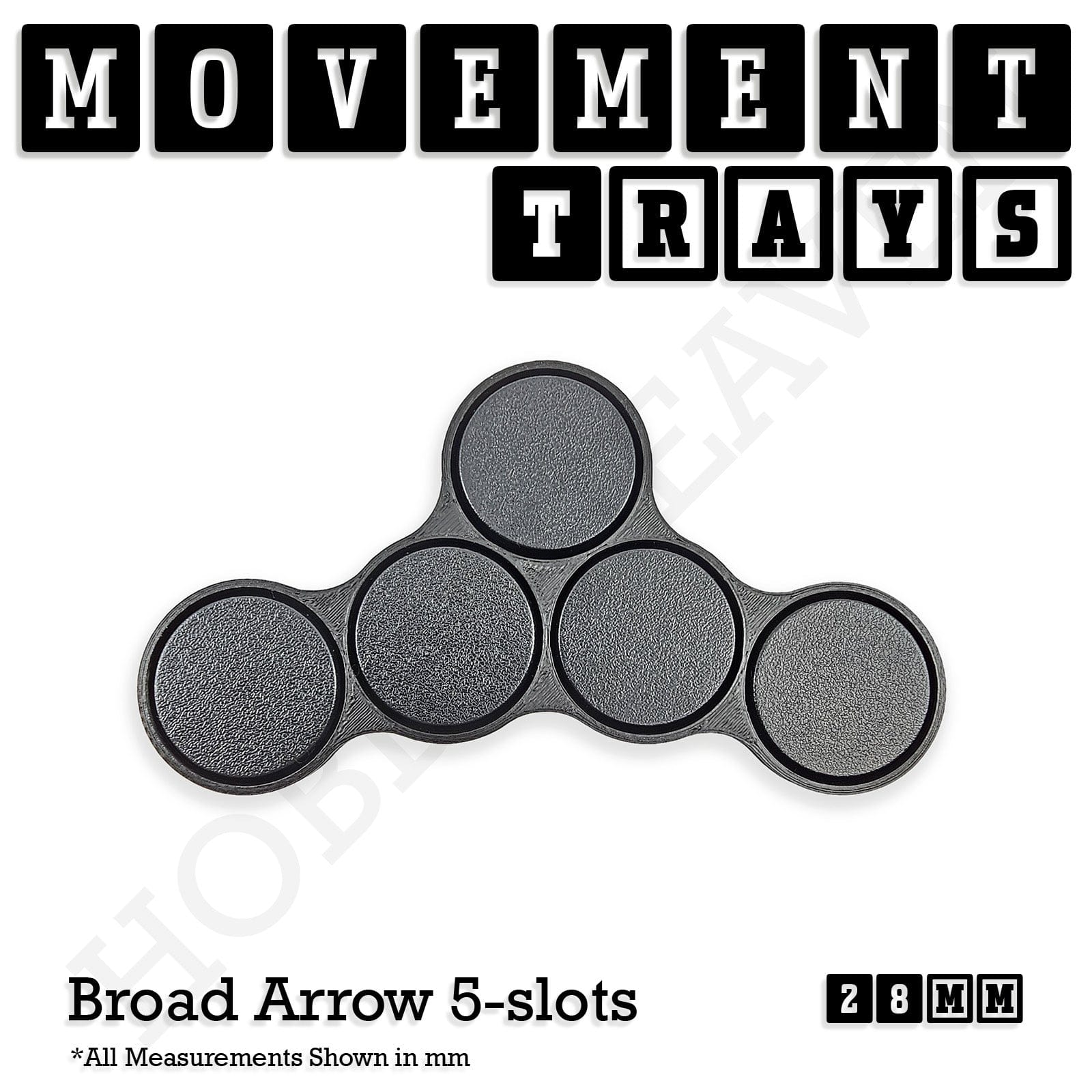 Movement Tray 28mm Movement Trays for Tabletop Games | Wargaming | Full Range