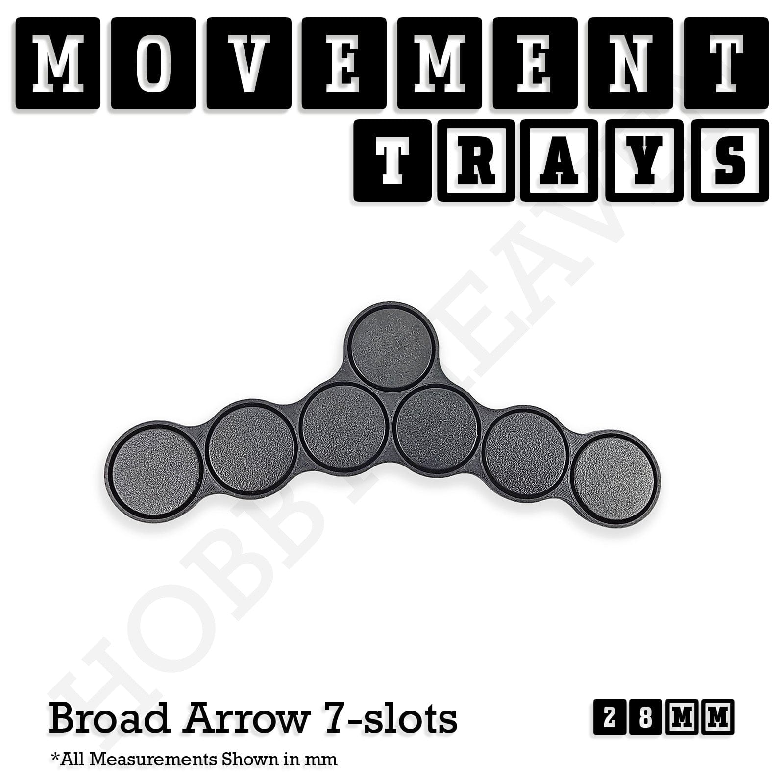 Movement Tray 28mm Movement Trays for Tabletop Games | Wargaming | Full Range