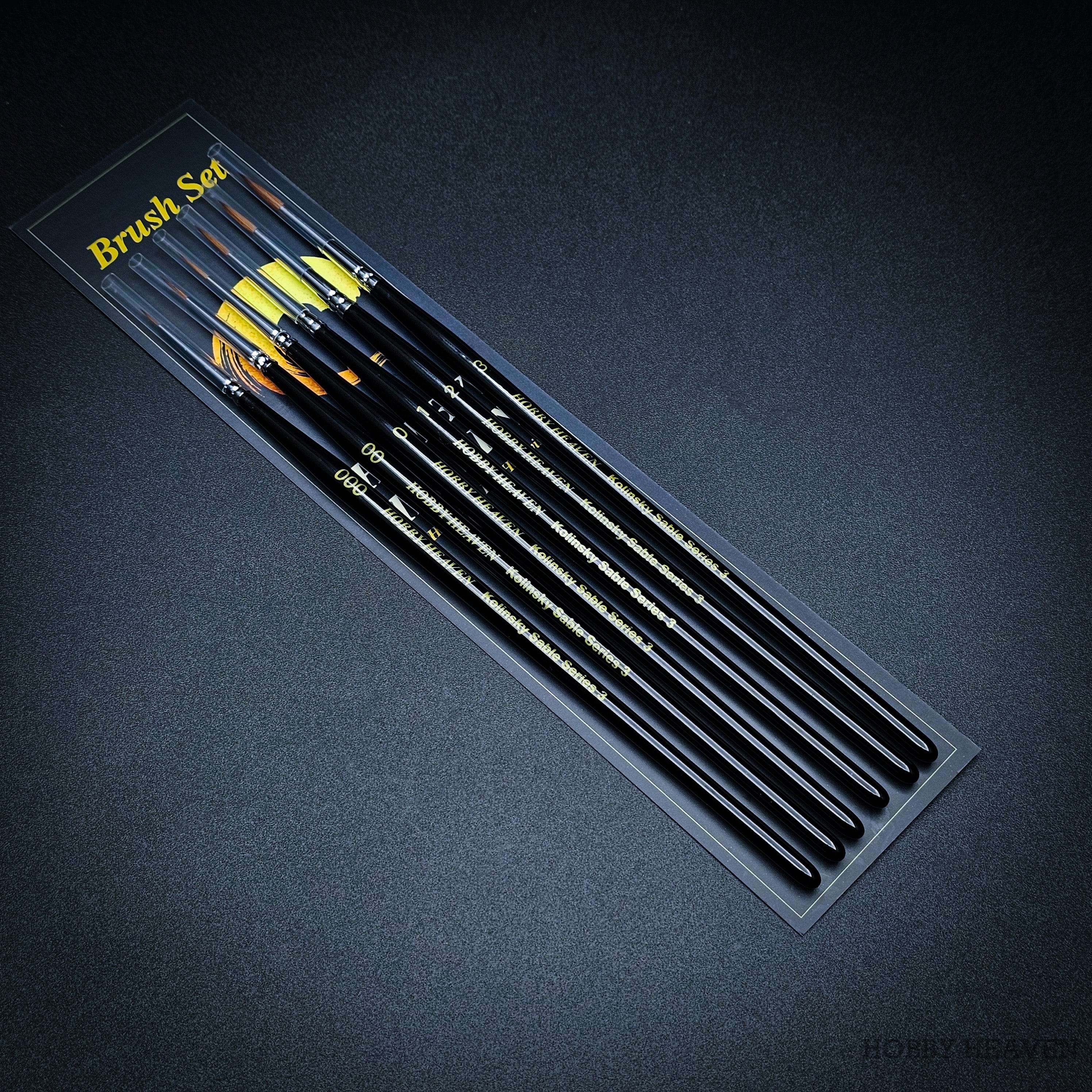 Brush Hobby Heaven Series 3 Singles and Sets — Kolinsky Sable Round