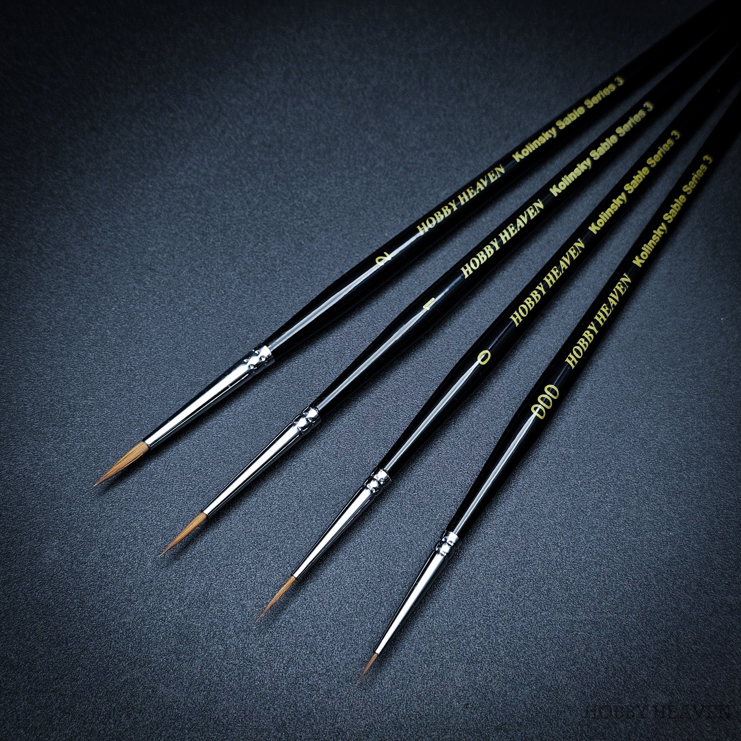 Brush Hobby Heaven Series 3 Singles and Sets — Kolinsky Sable Round