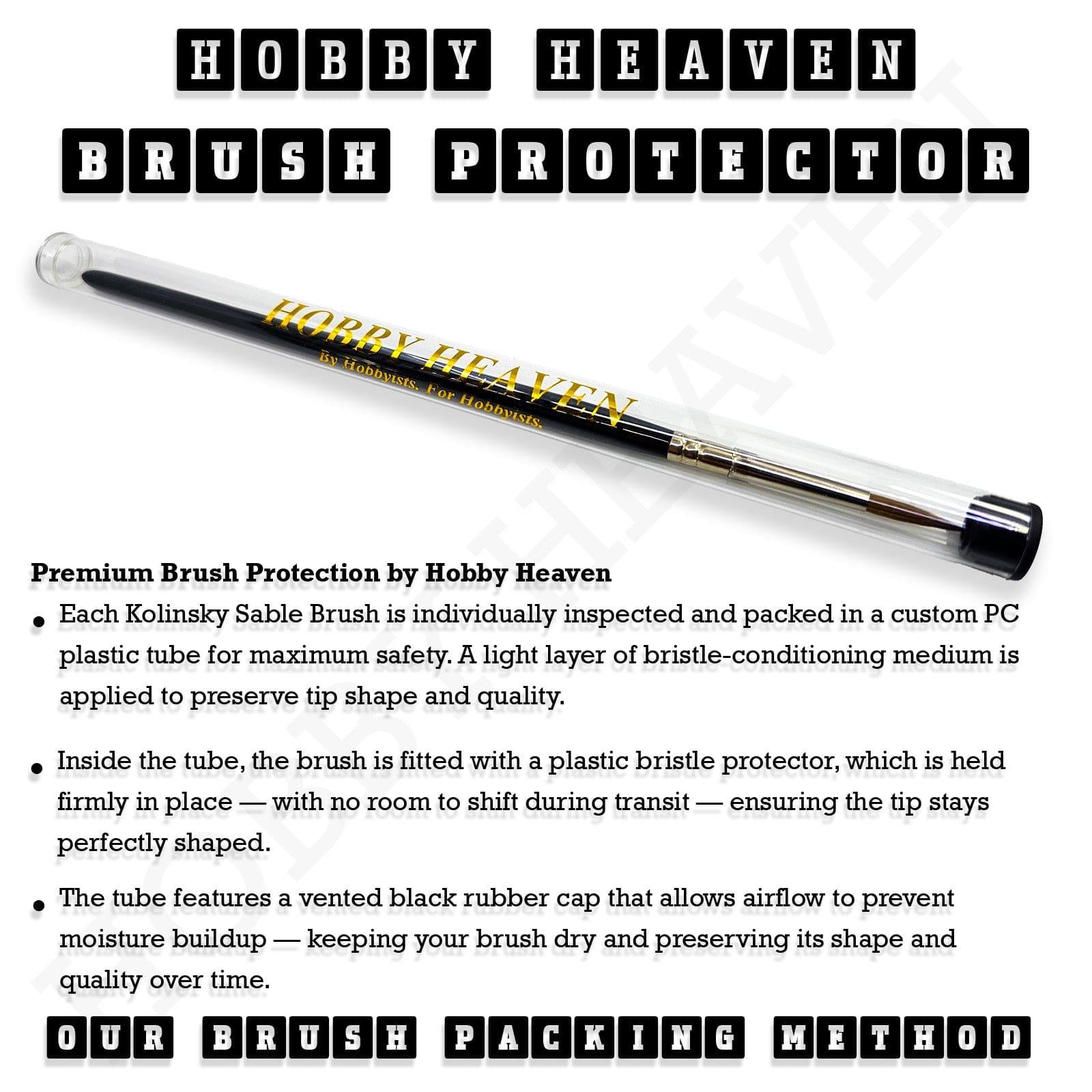 Brush Hobby Heaven Series 3 Singles and Sets — Kolinsky Sable Round