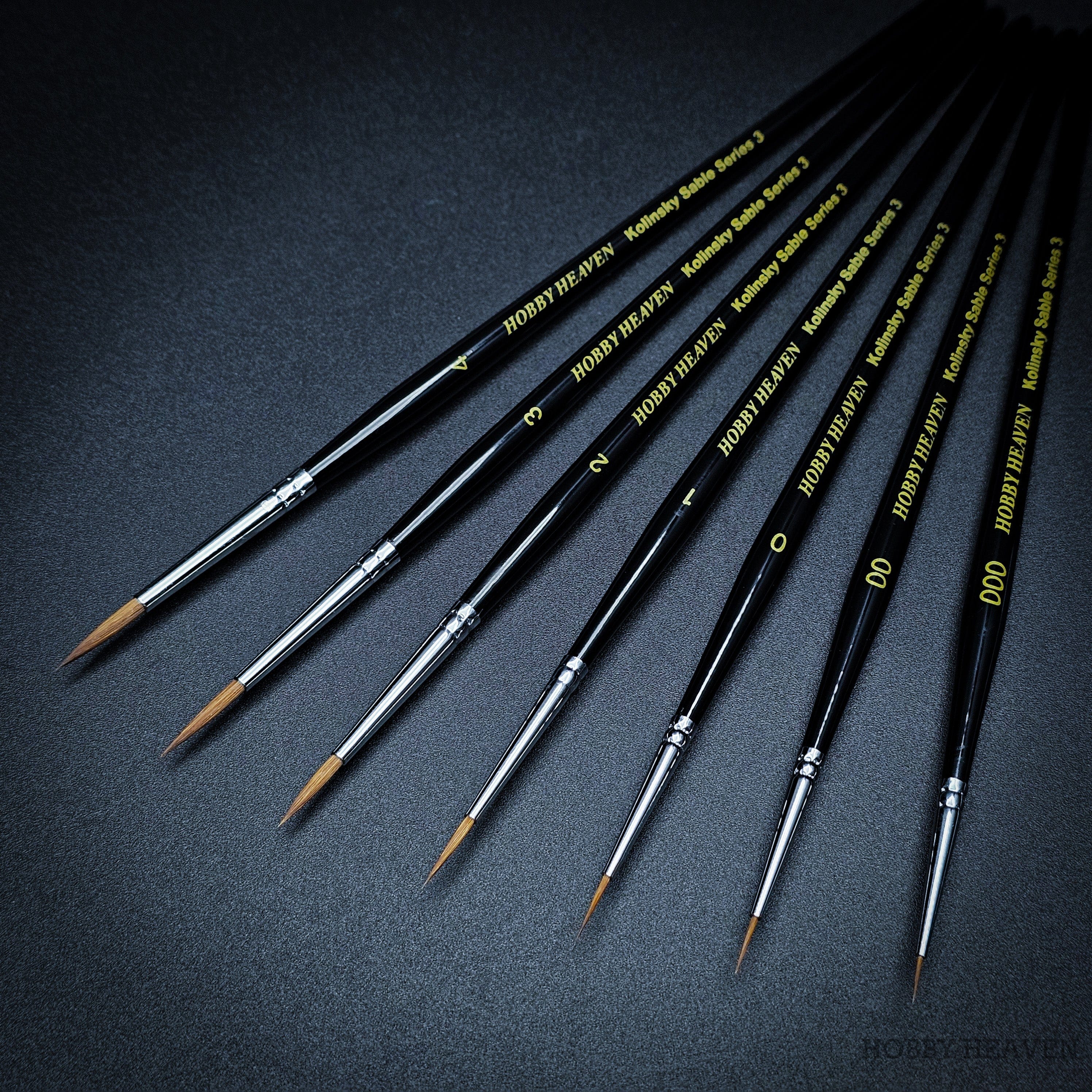 Brush Hobby Heaven Series 3 Singles and Sets — Kolinsky Sable Round