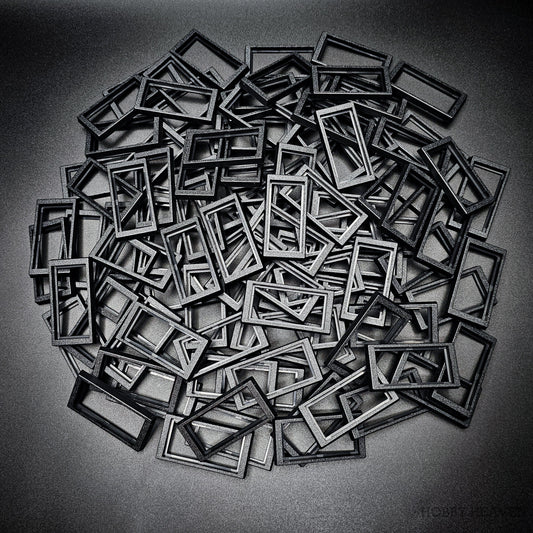 Base 50x24mm to 60x30mm Rectangle Bases Converters ABS Plastic