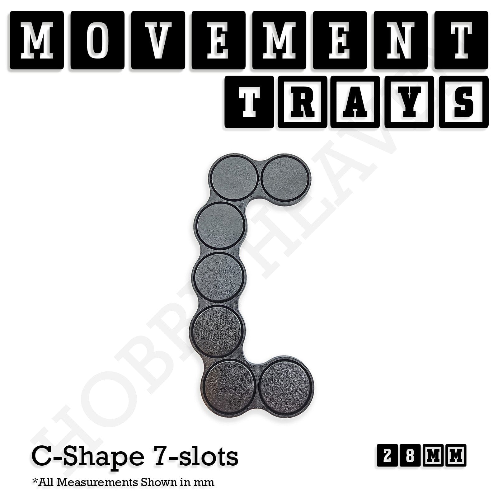 Movement Tray 28mm Movement Trays for Tabletop Games | Wargaming | Full Range