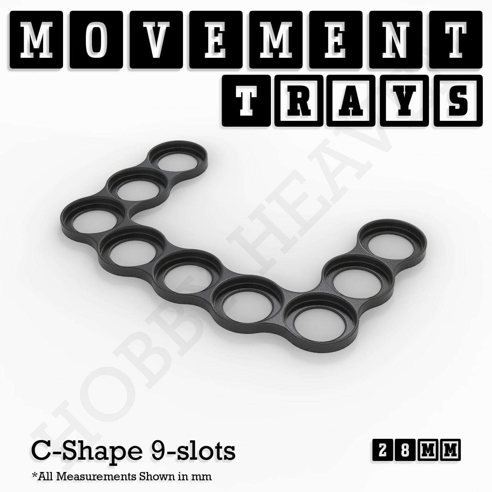 Movement Tray 28mm Movement Trays for Tabletop Games | Wargaming | Full Range