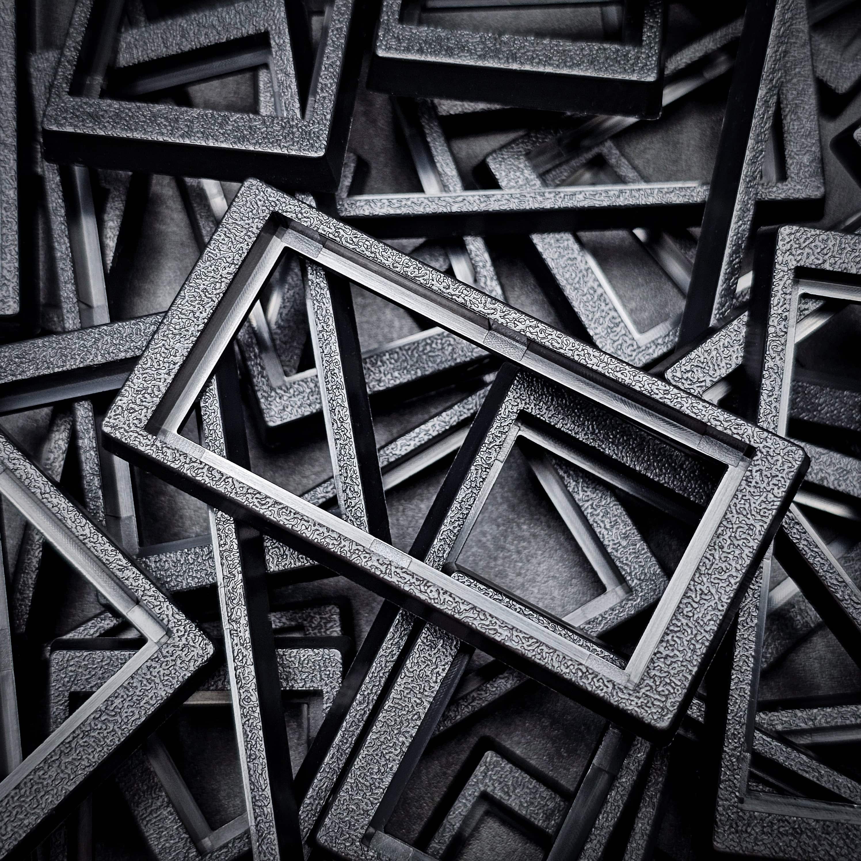 Base 50x24mm to 60x30mm Rectangle Bases Converters ABS Plastic