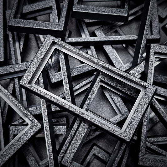 Base 50x24mm to 60x30mm Rectangle Bases Converters ABS Plastic