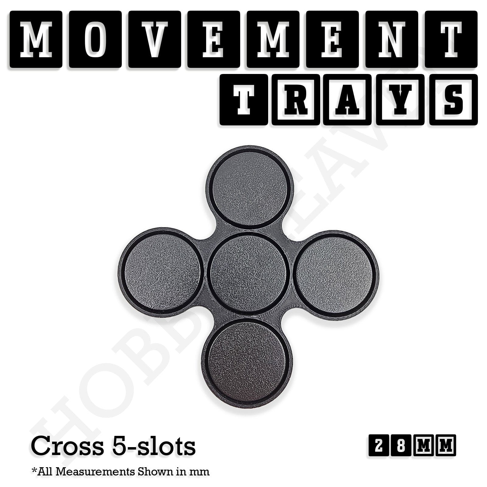 Movement Tray 28mm Movement Trays for Tabletop Games | Wargaming | Full Range