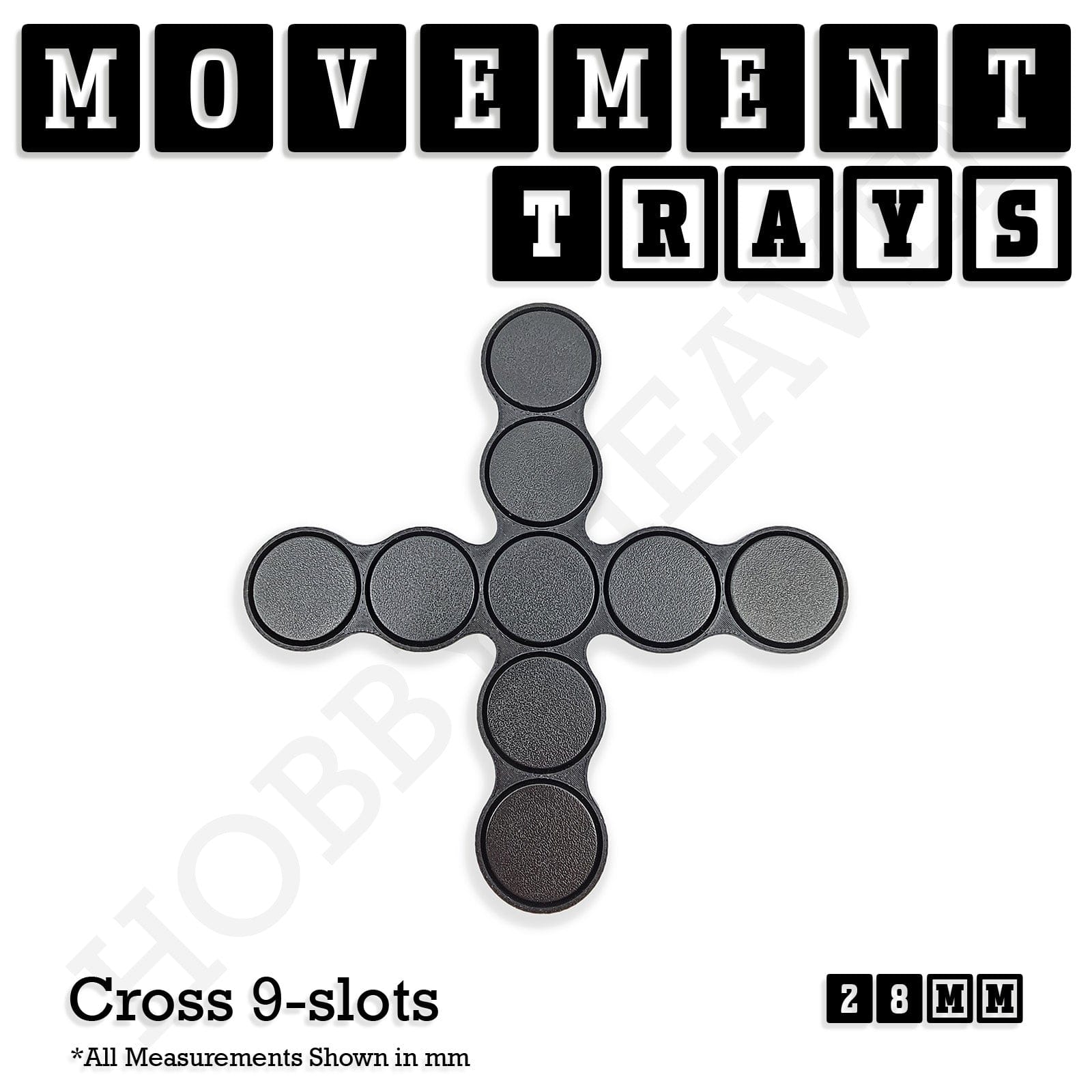 Movement Tray 28mm Movement Trays for Tabletop Games | Wargaming | Full Range