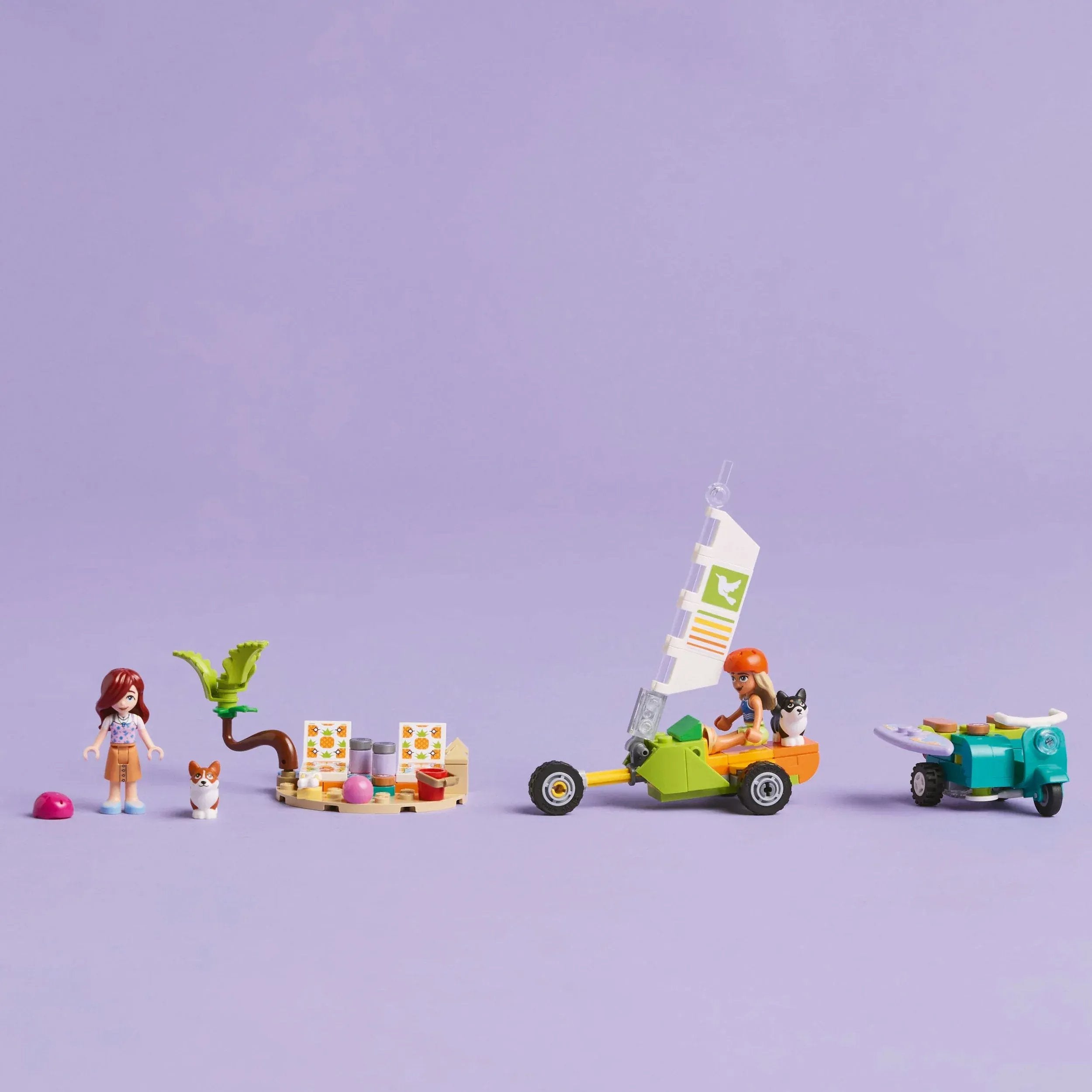 Curious Minds Toys & Games > Toys > Construction Toys > Interlocking Blocks > LEGO > Friends Lego Friends 42641 Surfing Dogs & Scooter Adventure Playset for Age 6+