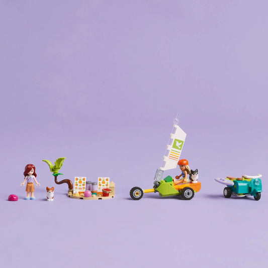 Curious Minds Toys & Games > Toys > Construction Toys > Interlocking Blocks > LEGO > Friends Lego Friends 42641 Surfing Dogs & Scooter Adventure Playset for Age 6+