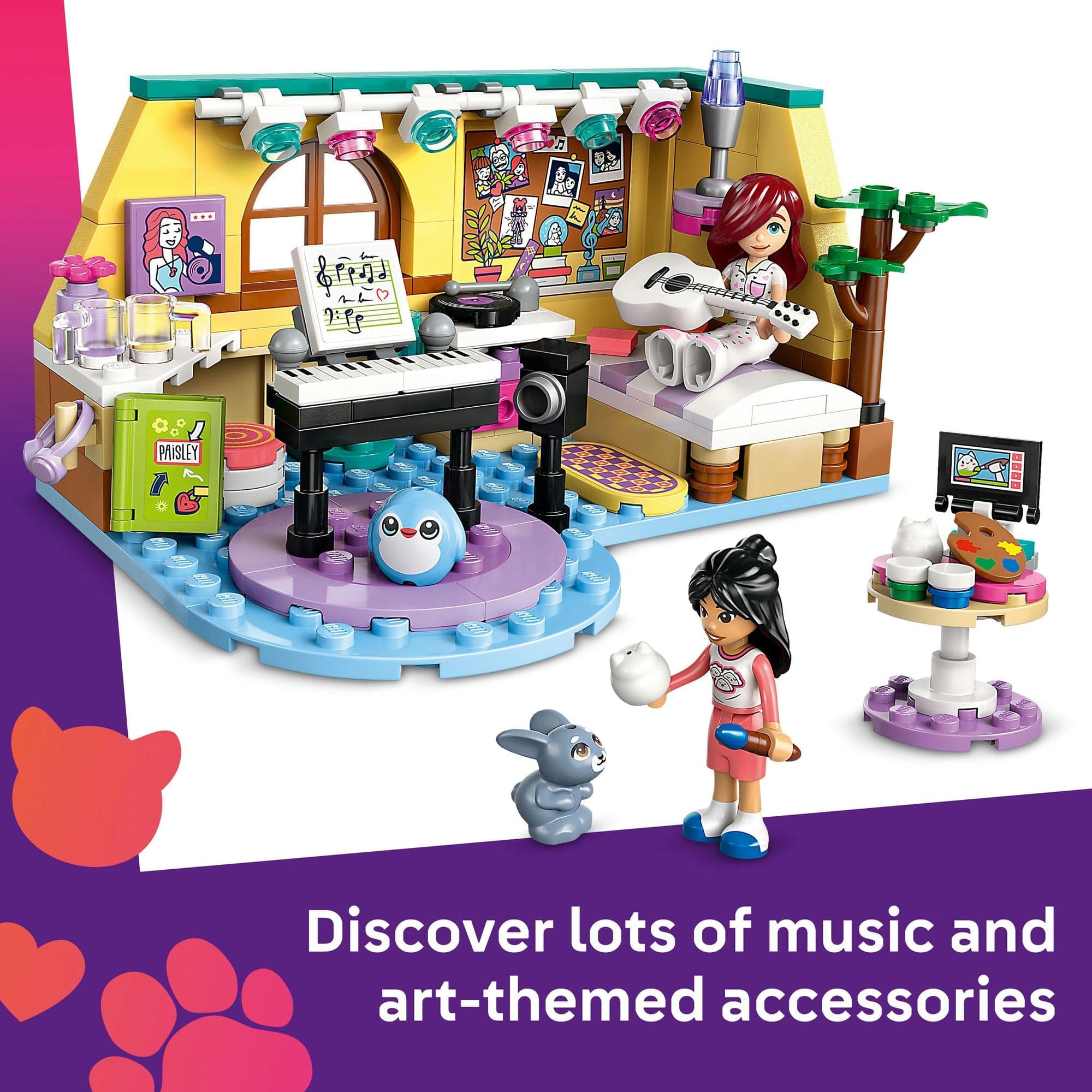 Curious Minds Toys & Games > Toys > Construction Toys > Interlocking Blocks > LEGO > Friends Lego Friends 42647 Paisley's Room Buildable Playset for Ages 6 and Up