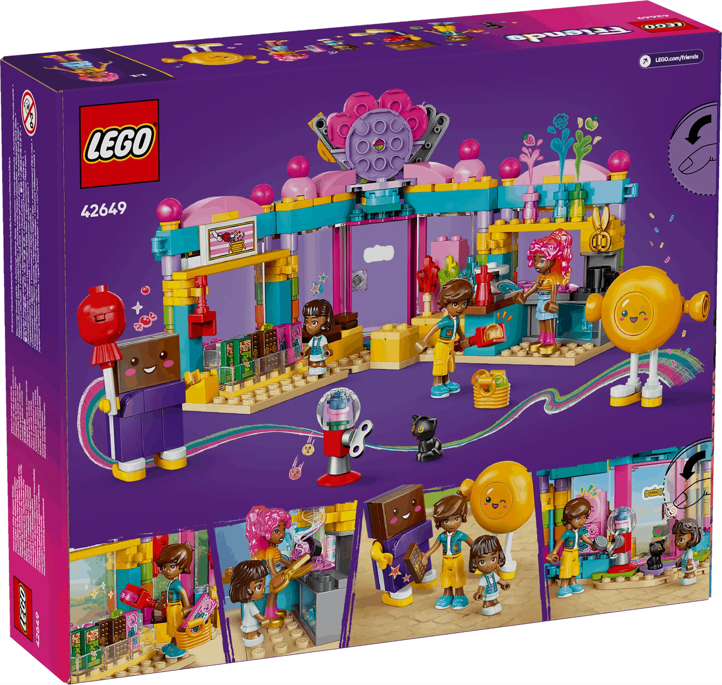 Curious Minds Toys & Games > Toys > Construction Toys > Interlocking Blocks > LEGO > Friends Lego Friends 42649 Heartlake City Candy Store Playset for Ages 6 & Up
