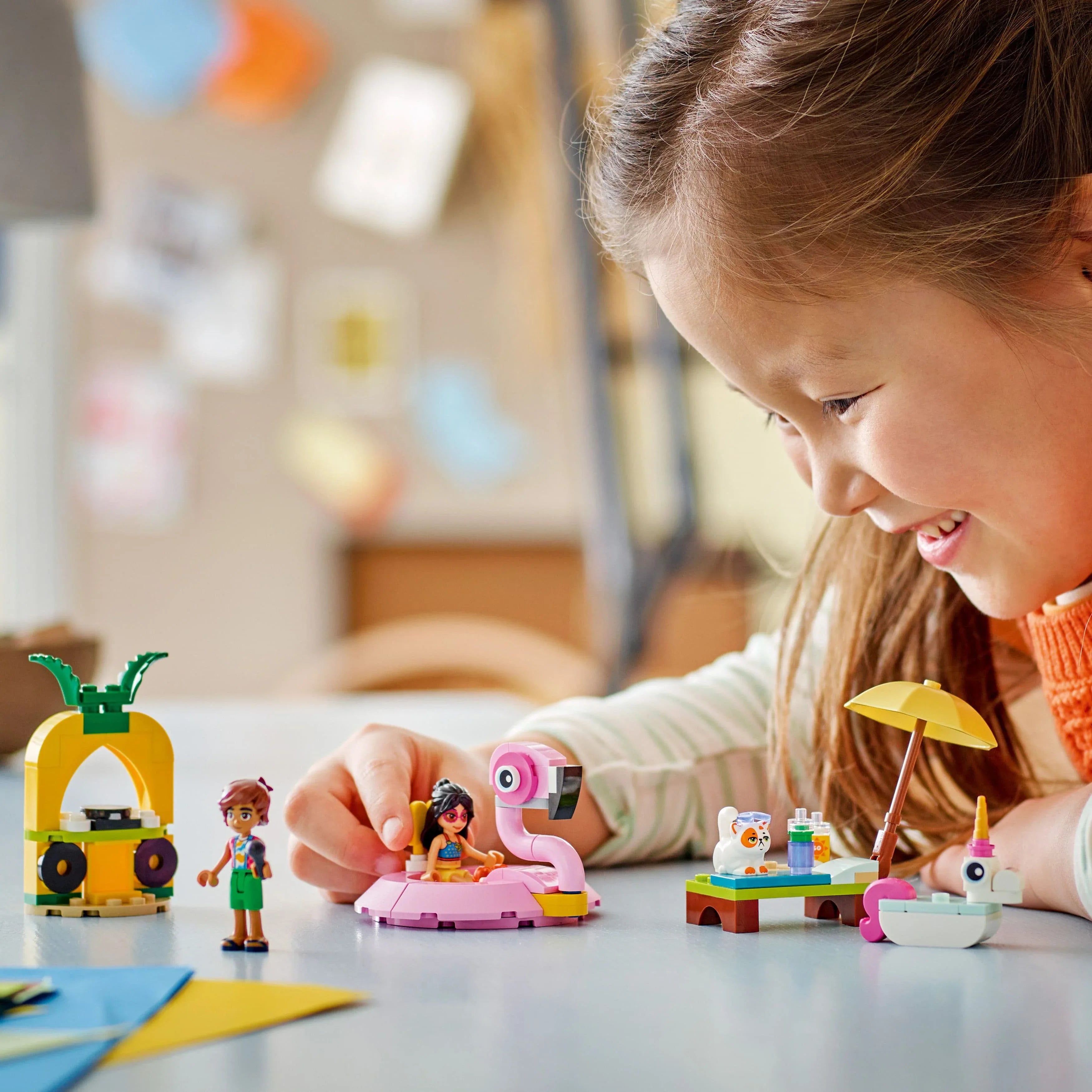 Curious Minds Toys & Games > Toys > Construction Toys > Interlocking Blocks > LEGO > Friends Lego Friends 42658 Unicorn & Flamingo Pool Party Set for Ages 5 and Up