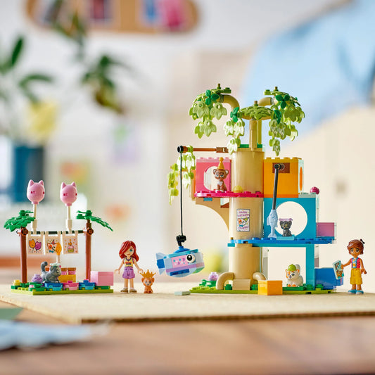 Curious Minds Toys & Games > Toys > Construction Toys > Interlocking Blocks > LEGO > Friends Lego Friends 42666 Cat Birthday Party & Tree House for Ages 6 and Up