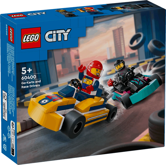 Curious Minds Toys & Games > Toys > Construction Toys > Interlocking Blocks > LEGO > LEGO City Lego City 60400 Go-Karts and Race Drivers Playset for Ages 5 and Up