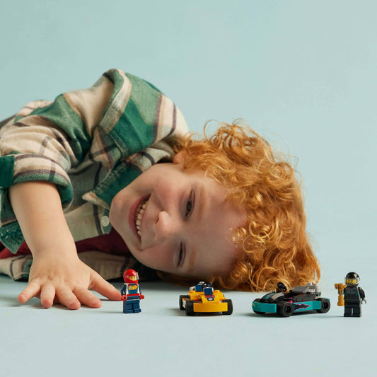 Curious Minds Toys & Games > Toys > Construction Toys > Interlocking Blocks > LEGO > LEGO City Lego City 60400 Go-Karts and Race Drivers Playset for Ages 5 and Up