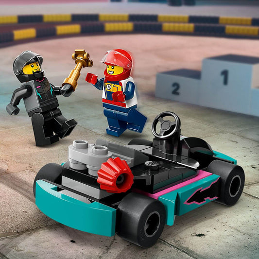 Curious Minds Toys & Games > Toys > Construction Toys > Interlocking Blocks > LEGO > LEGO City Lego City 60400 Go-Karts and Race Drivers Playset for Ages 5 and Up