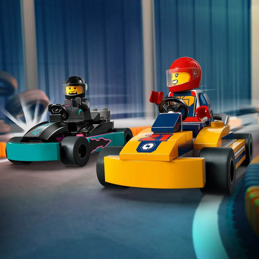 Curious Minds Toys & Games > Toys > Construction Toys > Interlocking Blocks > LEGO > LEGO City Lego City 60400 Go-Karts and Race Drivers Playset for Ages 5 and Up