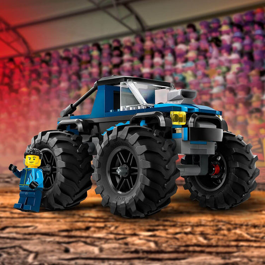 Curious Minds Toys & Games > Toys > Construction Toys > Interlocking Blocks > LEGO > LEGO City Lego City 60402 Blue Monster Truck Buildable Playset for Ages 5 and Up