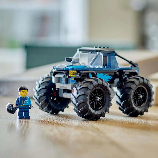 Curious Minds Toys & Games > Toys > Construction Toys > Interlocking Blocks > LEGO > LEGO City Lego City 60402 Blue Monster Truck Buildable Playset for Ages 5 and Up