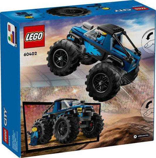 Curious Minds Toys & Games > Toys > Construction Toys > Interlocking Blocks > LEGO > LEGO City Lego City 60402 Blue Monster Truck Buildable Playset for Ages 5 and Up