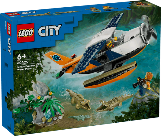 Curious Minds Toys & Games > Toys > Construction Toys > Interlocking Blocks > LEGO > LEGO City Lego City 60425 Jungle Explorer Water Plane Playset for Ages 6 and Up