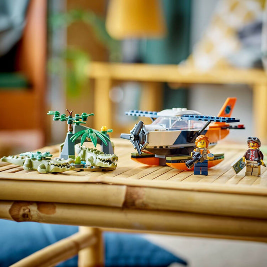 Curious Minds Toys & Games > Toys > Construction Toys > Interlocking Blocks > LEGO > LEGO City Lego City 60425 Jungle Explorer Water Plane Playset for Ages 6 and Up