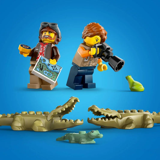 Curious Minds Toys & Games > Toys > Construction Toys > Interlocking Blocks > LEGO > LEGO City Lego City 60425 Jungle Explorer Water Plane Playset for Ages 6 and Up