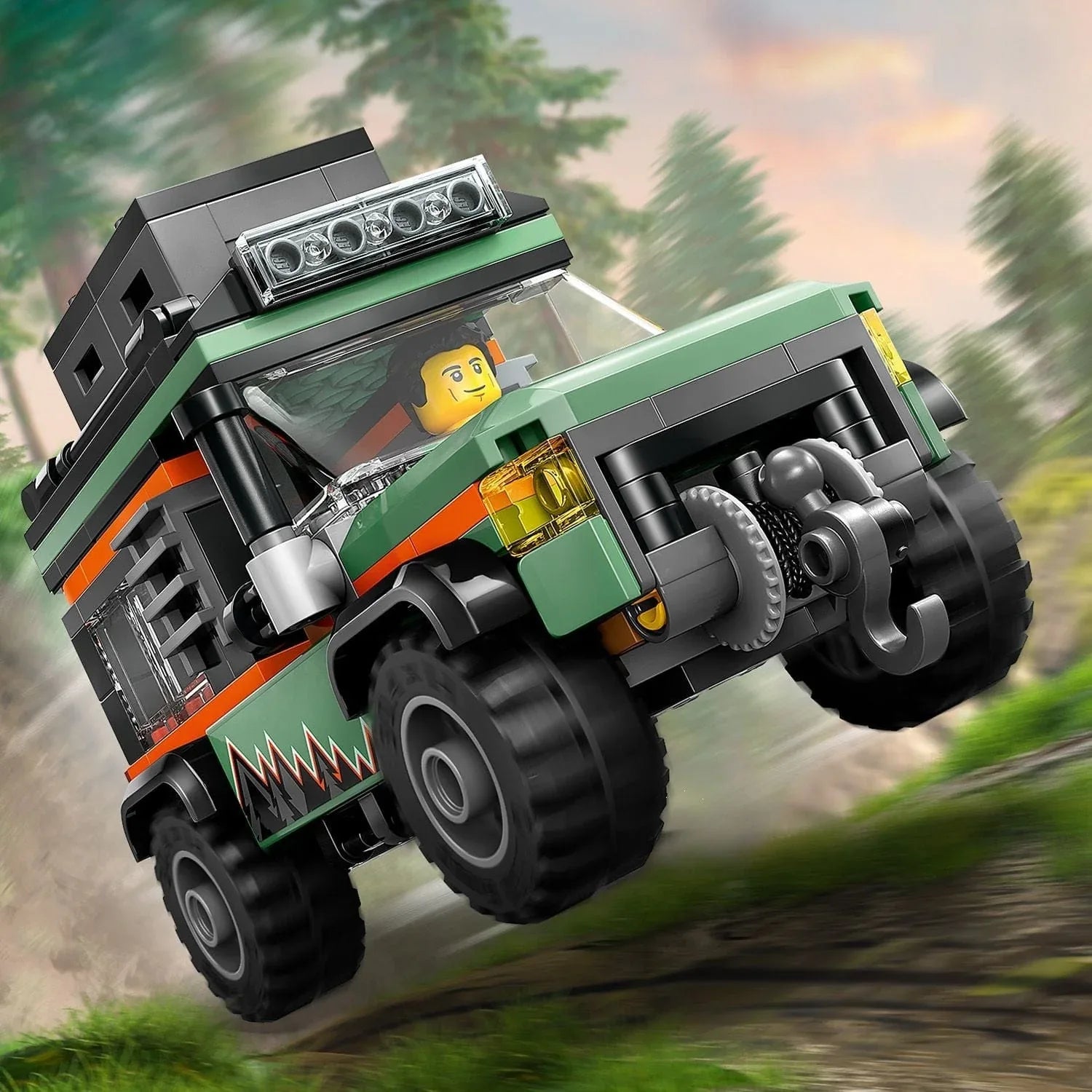 Curious Minds Toys & Games > Toys > Construction Toys > Interlocking Blocks > LEGO > LEGO City Lego City 60447 Off-Road 4x4 Mountain Truck Playset for Ages 6 and Up