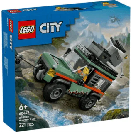 Curious Minds Toys & Games > Toys > Construction Toys > Interlocking Blocks > LEGO > LEGO City Lego City 60447 Off-Road 4x4 Mountain Truck Playset for Ages 6 and Up