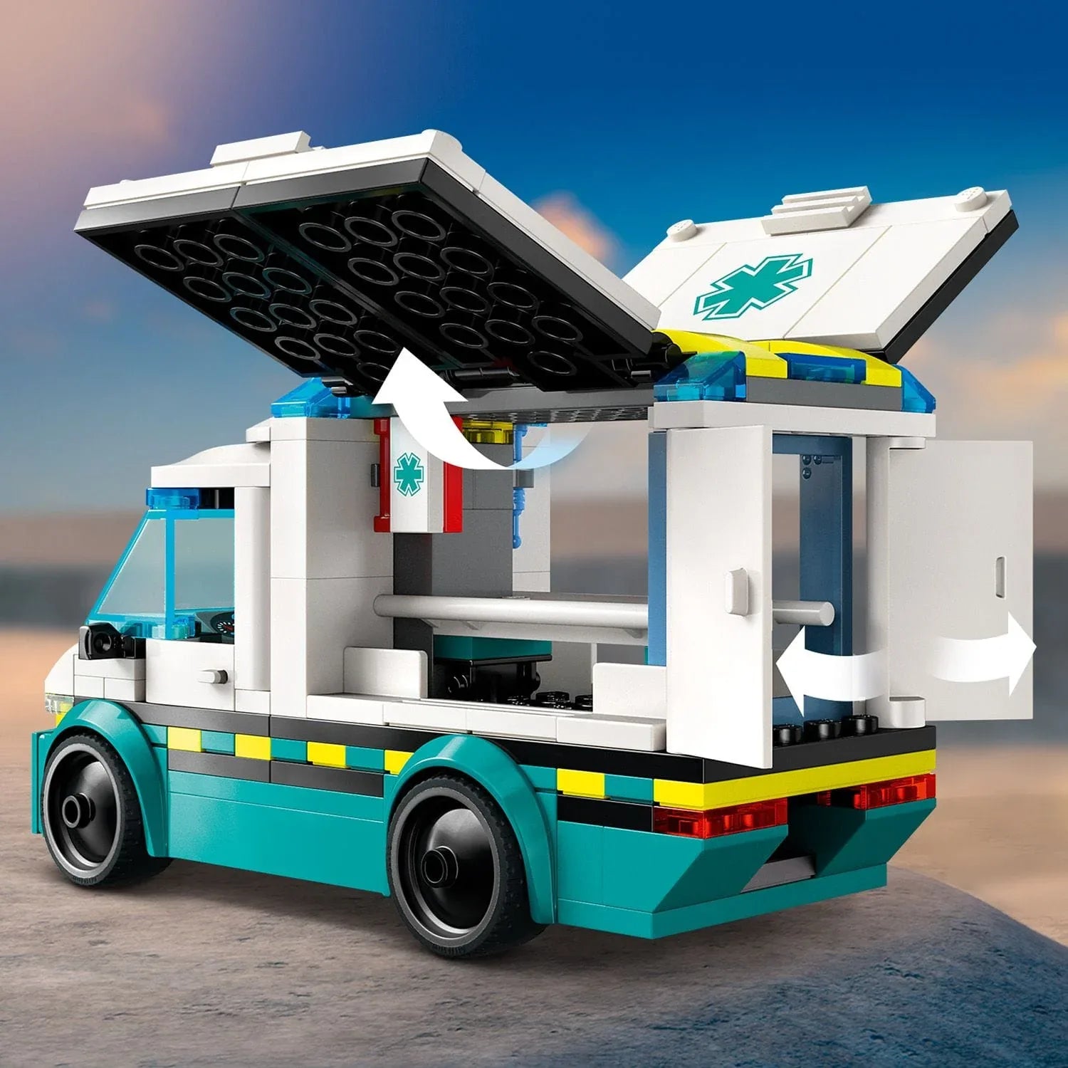 Curious Minds Toys & Games > Toys > Construction Toys > Interlocking Blocks > LEGO > LEGO City Lego City 60451 Emergency Ambulance Playset for Ages 5 and Up