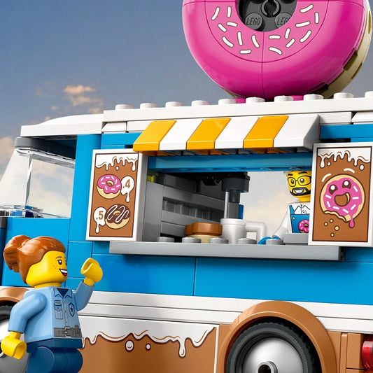 Curious Minds Toys & Games > Toys > Construction Toys > Interlocking Blocks > LEGO > LEGO City Lego City 60452 Doughnut Truck Buildable Toy Playset for Ages 5 and Up